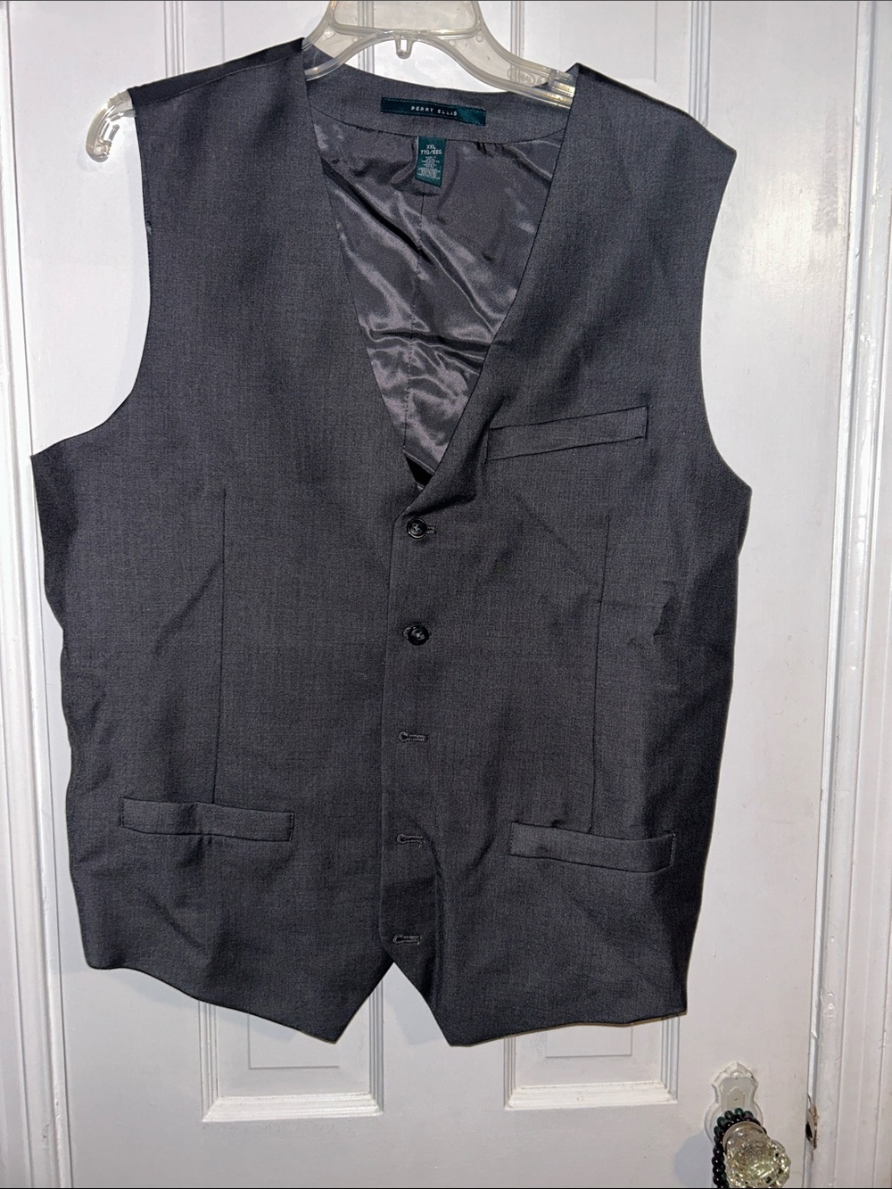Perry Ellis Dark Charcoal Dress Vest